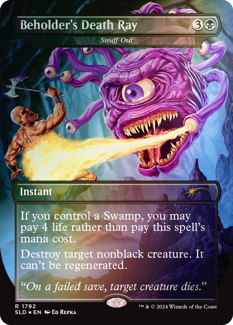 Beholder's Death Ray - Snuff Out (Rainbow Foil) [Secret Lair Drop Series] | Tabernacle Games