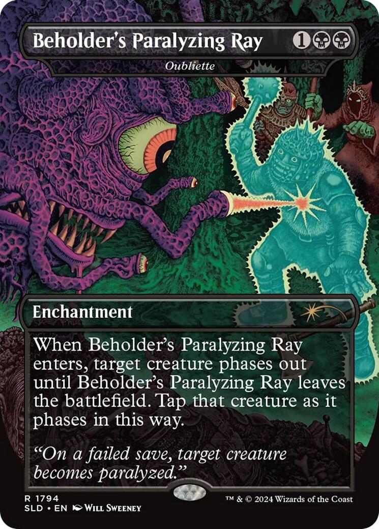 Beholder's Paralyzing Ray - Oubliette [Secret Lair Drop Series] | Tabernacle Games