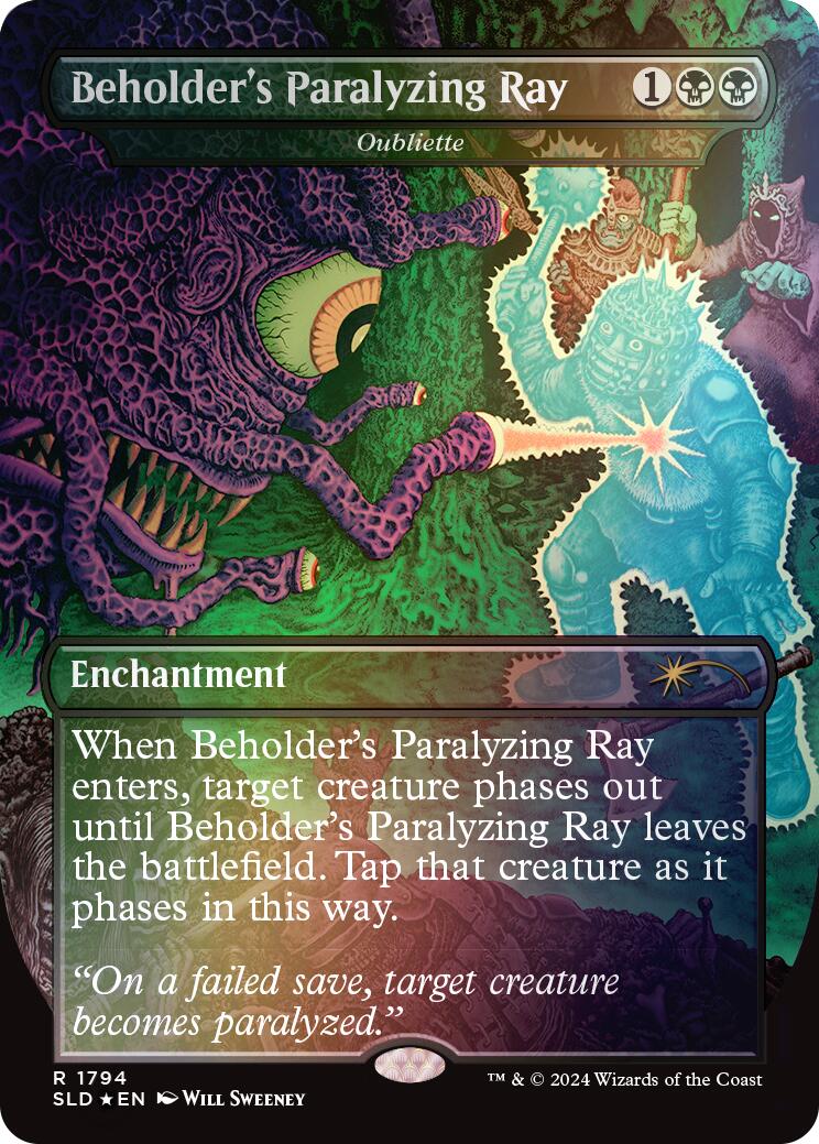 Beholder's Paralyzing Ray - Oubliette (Rainbow Foil) [Secret Lair Drop Series] | Tabernacle Games