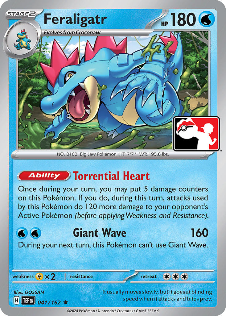 Feraligatr (041/162) [Prize Pack Series Five] | Tabernacle Games