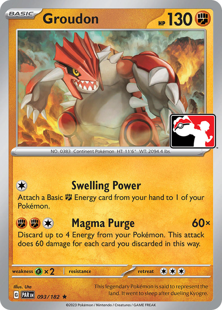 Groudon (093/182) [Prize Pack Series Five] | Tabernacle Games