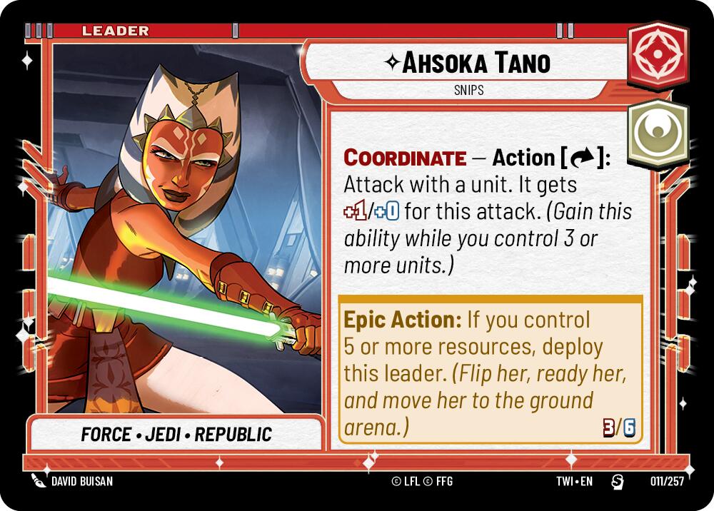 Ashoka Tano - Snips (011/257) (011/257) [Twilight of the Republic] | Tabernacle Games