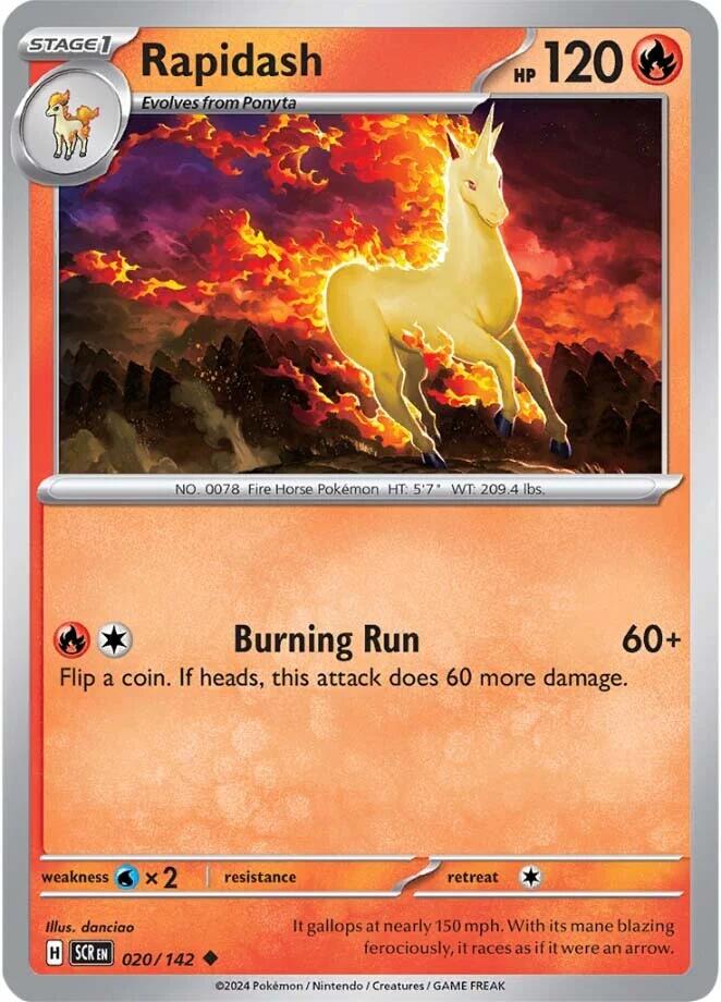 Rapidash (020/142) [Scarlet & Violet: Stellar Crown] | Tabernacle Games