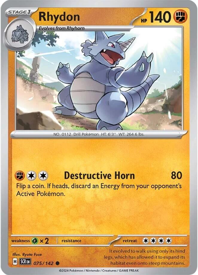 Rhydon (075/142) [Scarlet & Violet: Stellar Crown] | Tabernacle Games