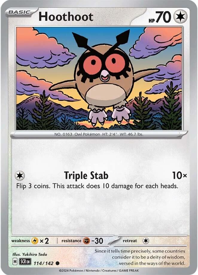 Hoothoot (114/142) [Scarlet & Violet: Stellar Crown] | Tabernacle Games