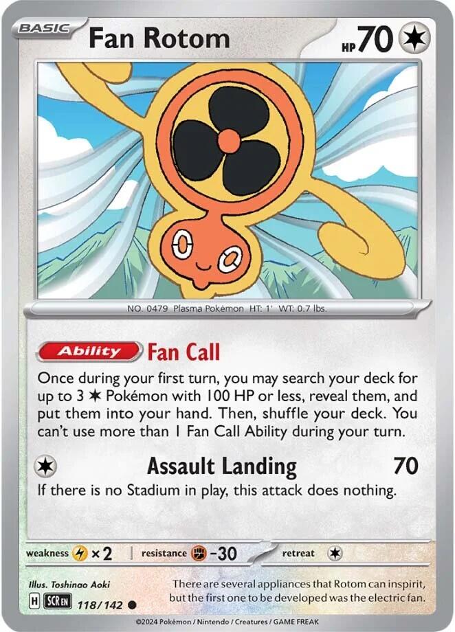 Fan Rotom (118/142) [Scarlet & Violet: Stellar Crown] | Tabernacle Games