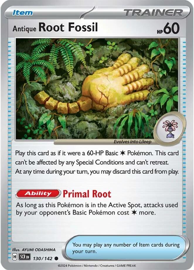 Antique Root Fossil (130/142) [Scarlet & Violet: Stellar Crown] | Tabernacle Games