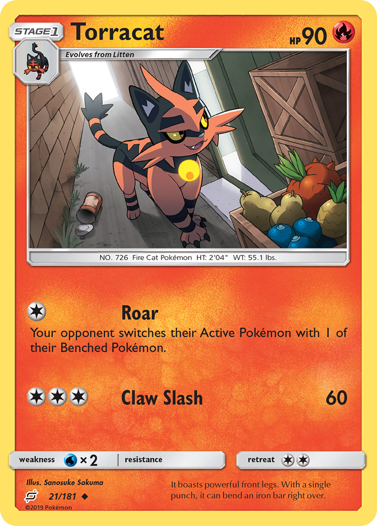 Torracat (21/181) [Sun & Moon: Team Up] | Tabernacle Games