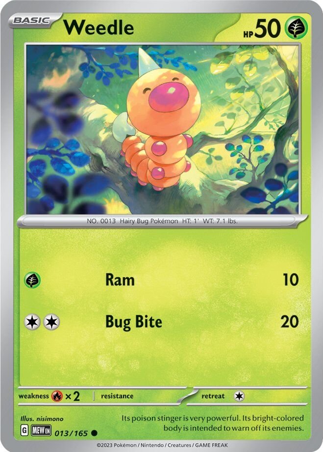 Weedle (013/165) [Scarlet & Violet 151] | Tabernacle Games