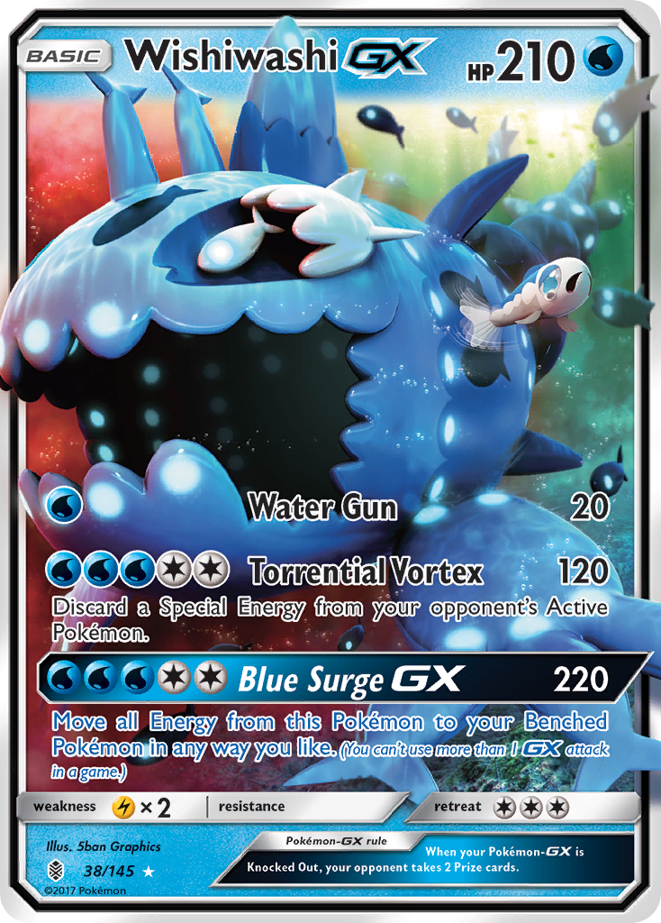 Wishiwashi GX (38/145) [Sun & Moon: Guardians Rising] | Tabernacle Games