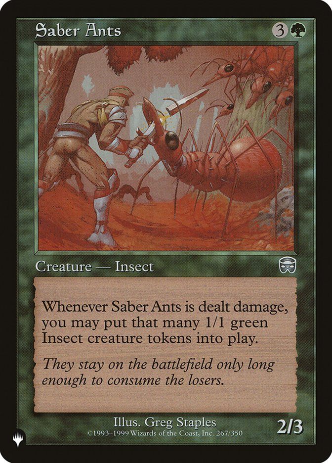 Saber Ants [The List] | Tabernacle Games