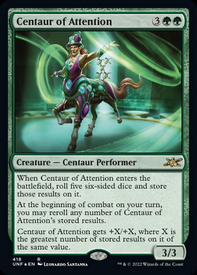 Centaur of Attention (Galaxy Foil) [Unfinity] | Tabernacle Games