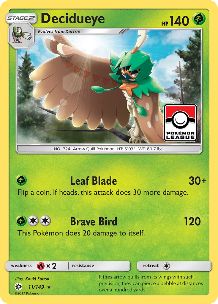 Decidueye (11/149) [Sun & Moon: Base Set] | Tabernacle Games