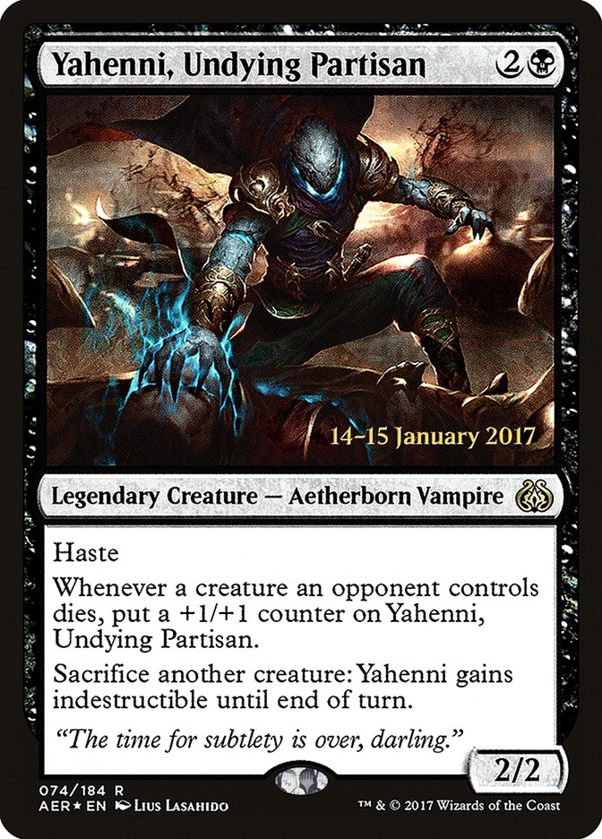 Yahenni, Undying Partisan [Aether Revolt Prerelease Promos] | Tabernacle Games