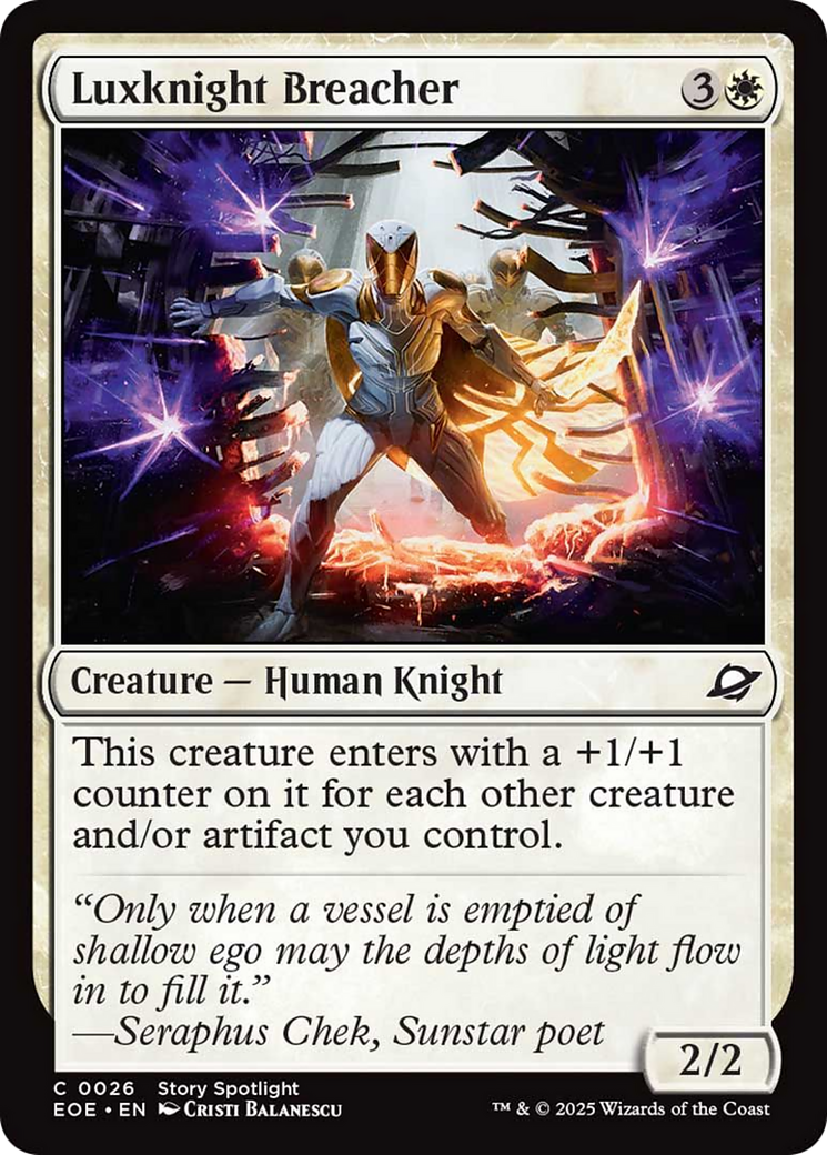 Luxknight Breacher [Edge of Eternities] | Tabernacle Games
