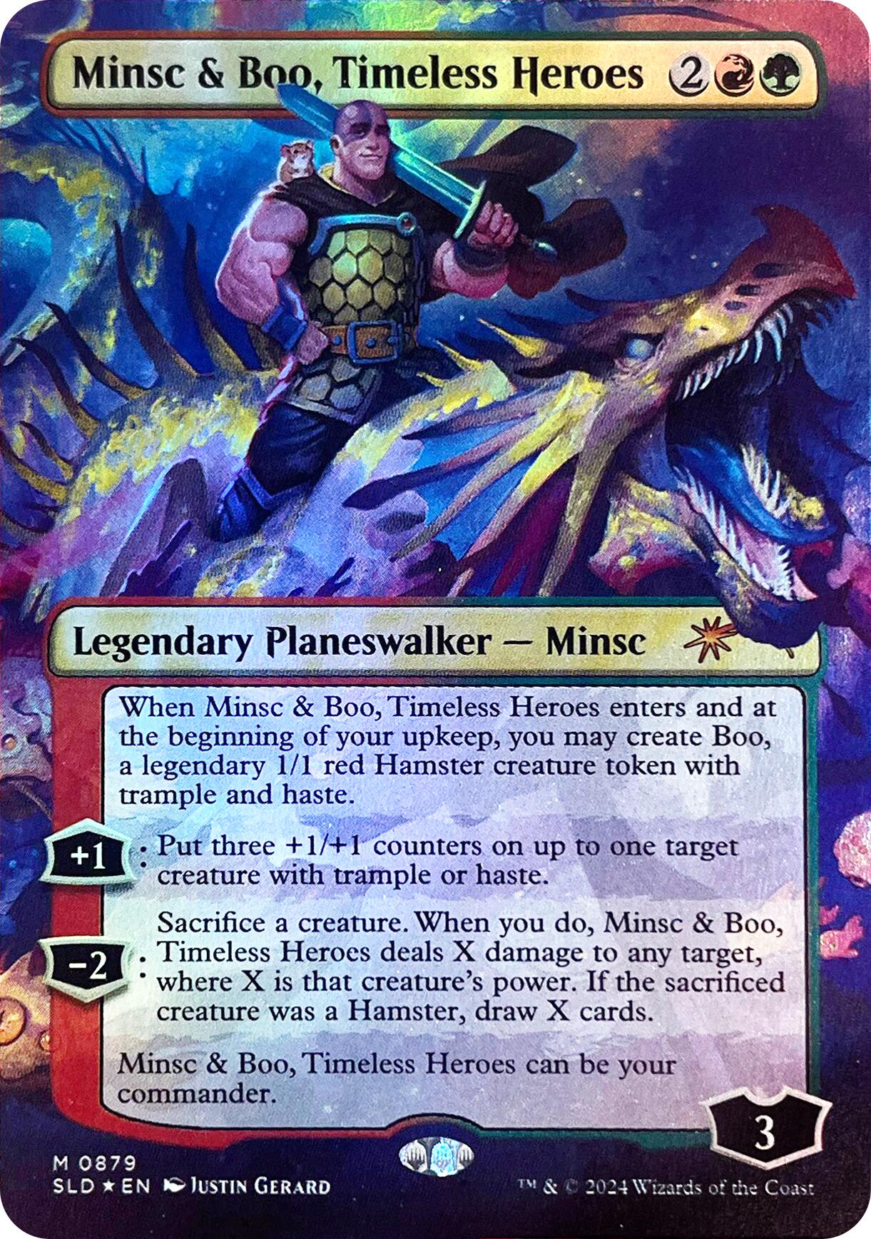Minsc & Boo, Timeless Heroes (Rainbow Foil) [Secret Lair Drop Series] | Tabernacle Games