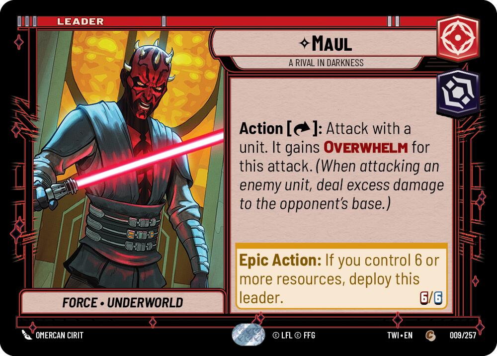 Maul - A Rival in Darkness (009/257) (009/257) [Twilight of the Republic] | Tabernacle Games