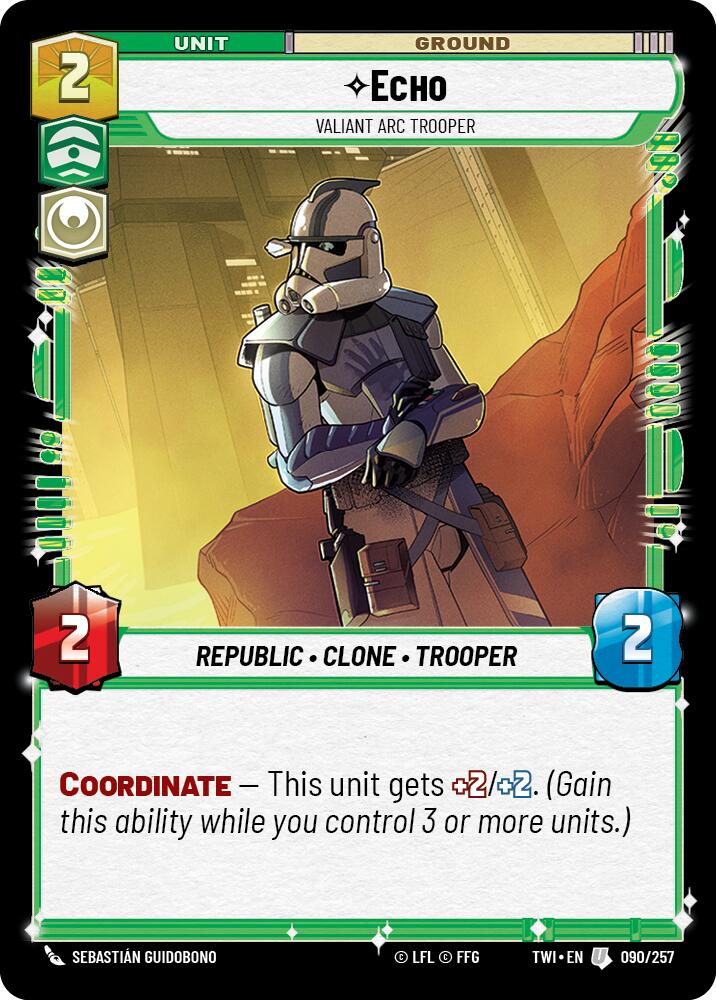Echo - Valiant Arc Trooper (090/257) (090/257) [Twilight of the Republic] | Tabernacle Games