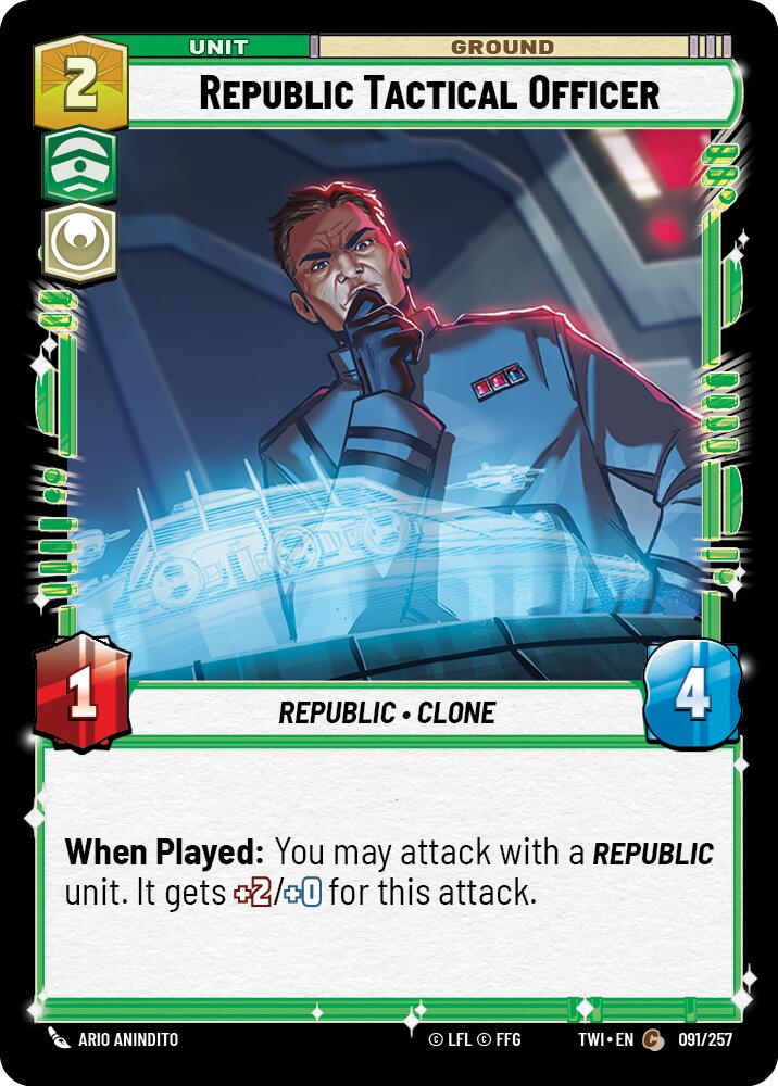 Republic Tactical Officer (091/257) (091/257) [Twilight of the Republic] | Tabernacle Games