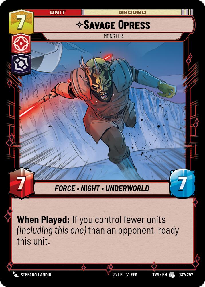 Savage Opress - Monster (137/257) (137/257) [Twilight of the Republic] | Tabernacle Games