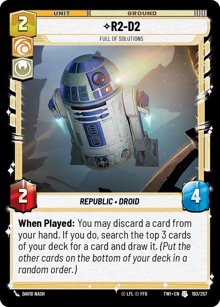 R2-D2 - Full of Solutions (193/257) (193/257) [Twilight of the Republic] | Tabernacle Games