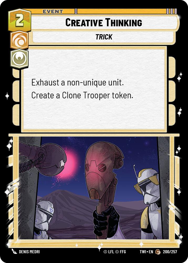 Creative Thinking (200/257) (200/257) [Twilight of the Republic] | Tabernacle Games