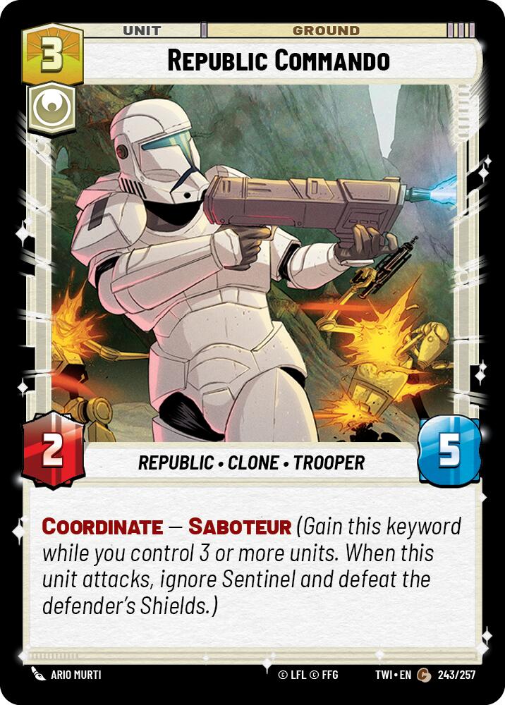 Republic Commando (243/257) (243/257) [Twilight of the Republic] | Tabernacle Games