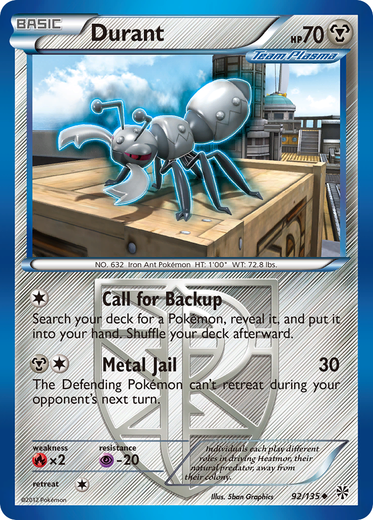 Durant (92/135) [Black & White: Plasma Storm] | Tabernacle Games
