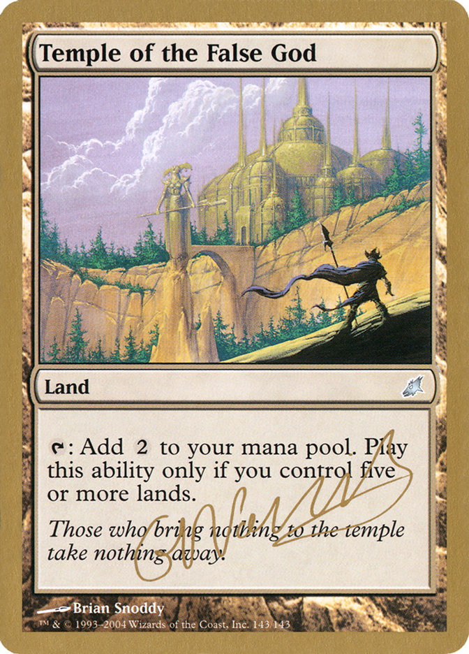 Temple of the False God (Gabriel Nassif) [World Championship Decks 2004] | Tabernacle Games