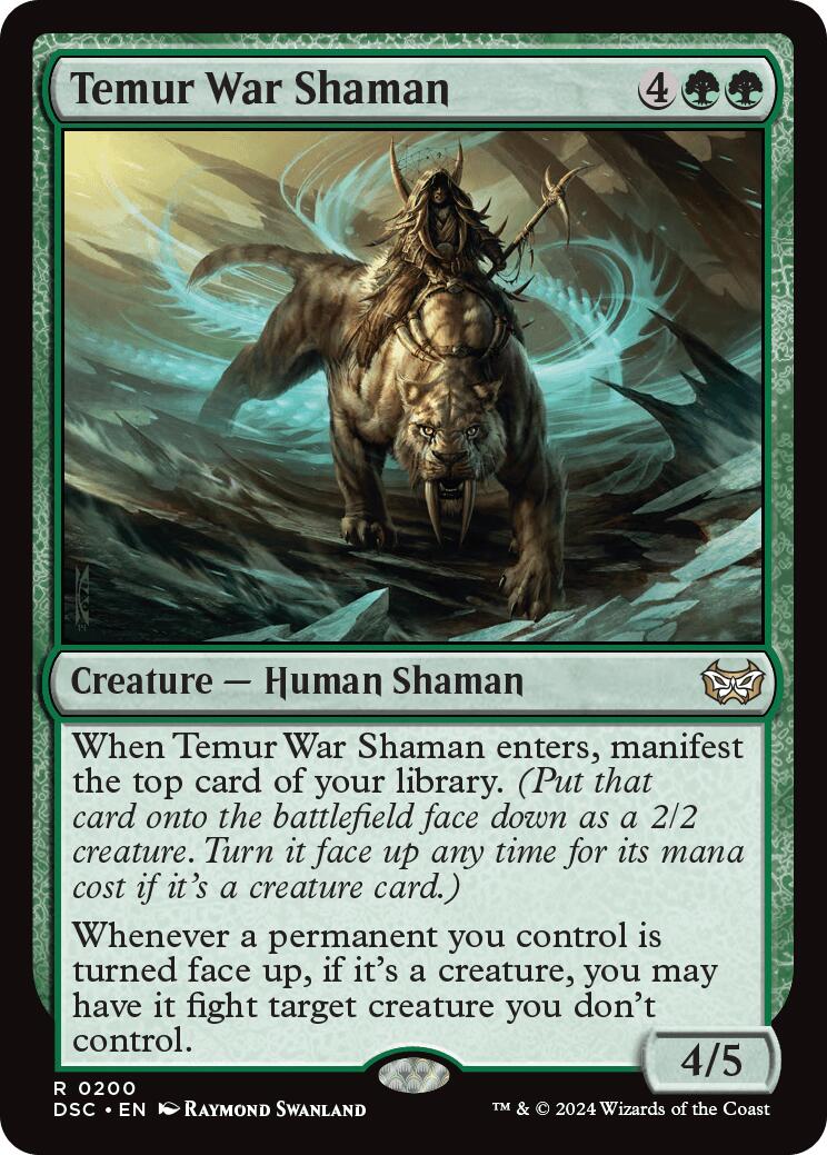 Temur War Shaman [Duskmourn: House of Horror Commander] | Tabernacle Games