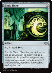 Simic Signet [Duskmourn: House of Horror Commander] | Tabernacle Games