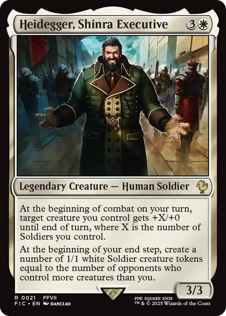 Heidegger, Shinra Executive [FINAL FANTASY Commander] | Tabernacle Games