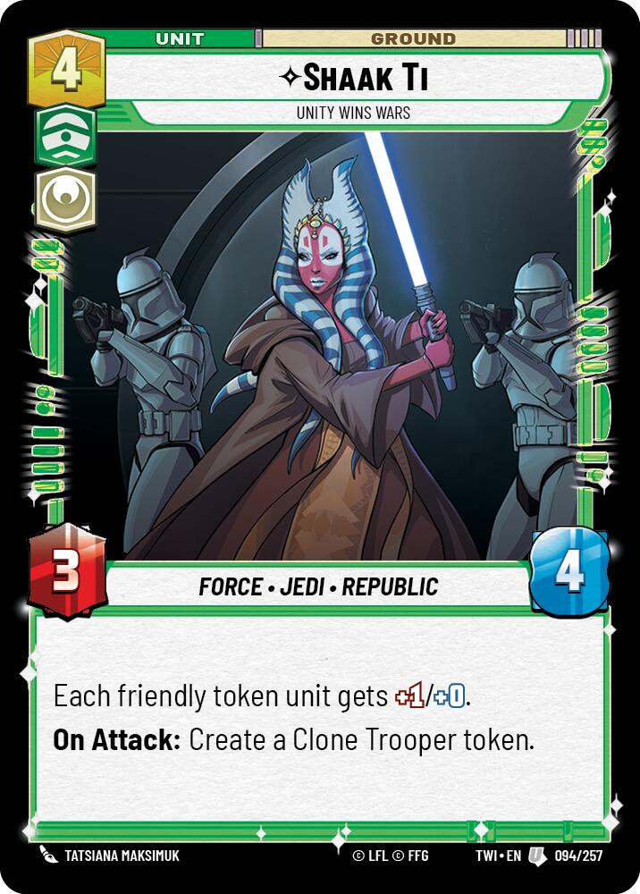 Shaak Ti - Unity Wins Wars (094/257) (094/257) [Twilight of the Republic] | Tabernacle Games