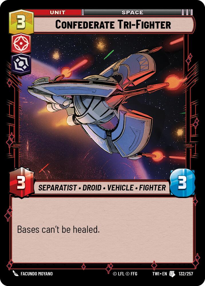 Confederate Tri-Fighter (132/257) (132/257) [Twilight of the Republic] | Tabernacle Games