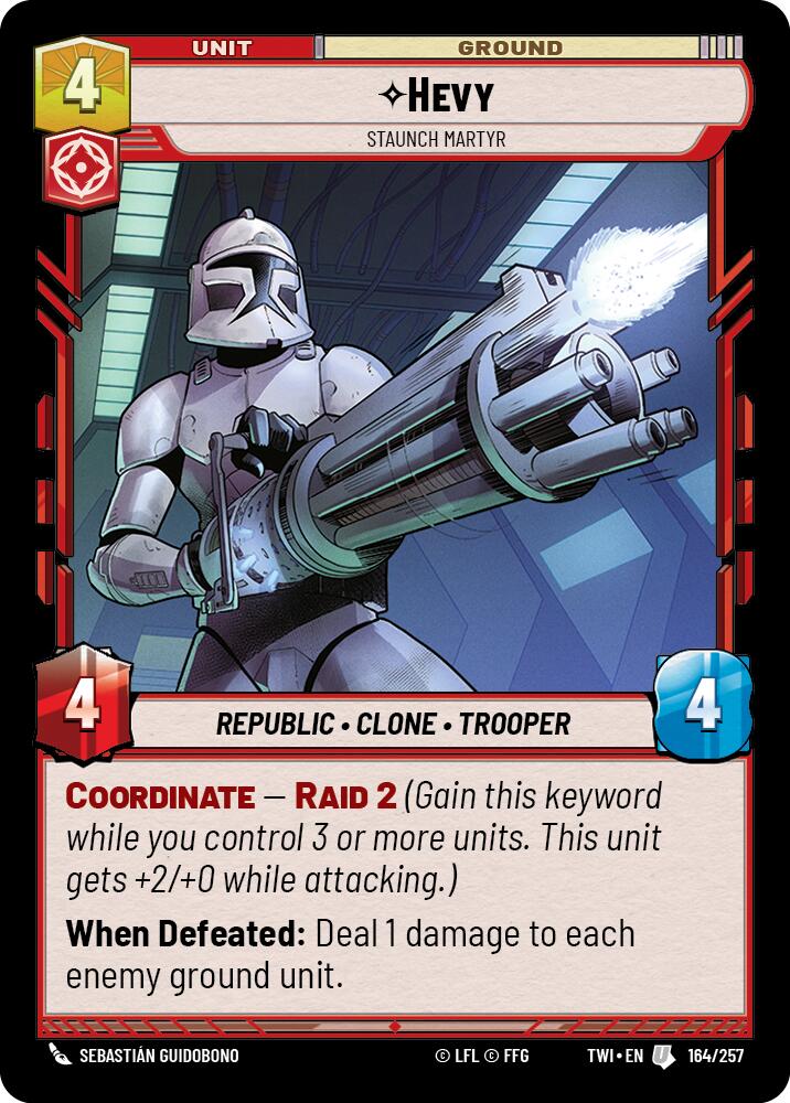 Hevy - Staunch Martyr (164/257) (164/257) [Twilight of the Republic] | Tabernacle Games