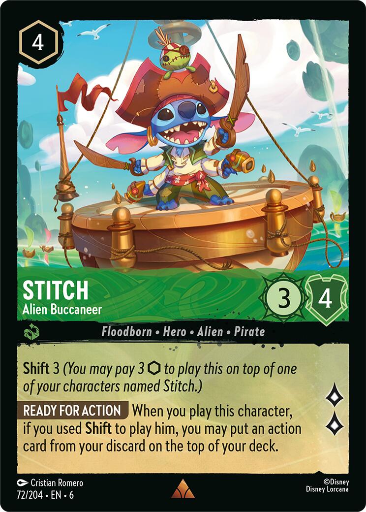 Stitch - Alien Buccaneer (72/204) [Azurite Sea] | Tabernacle Games