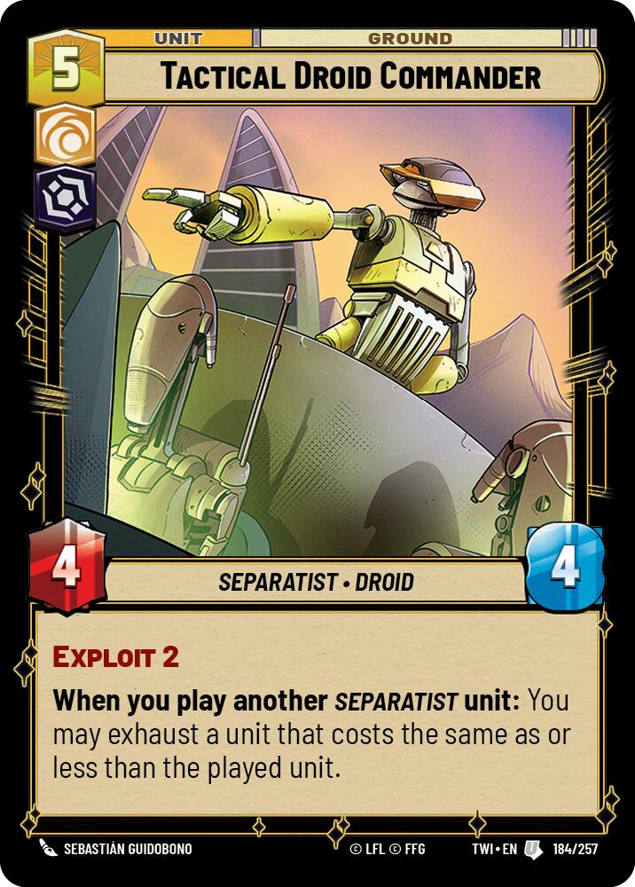 Tactical Droid Commander (184/257) (184/257) [Twilight of the Republic] | Tabernacle Games