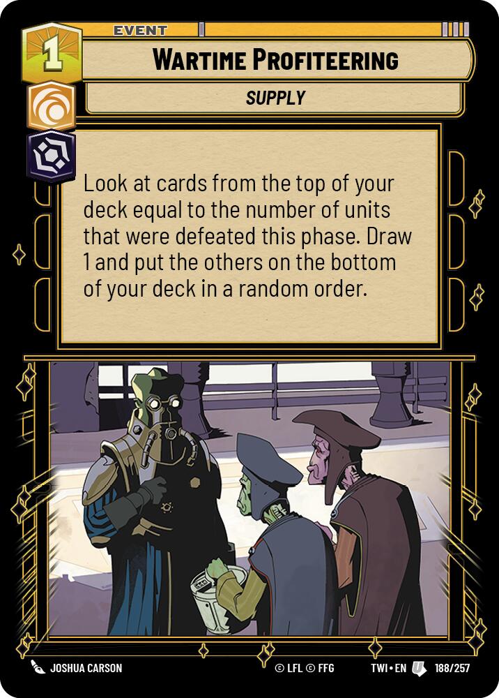 Wartime Profiteering (188/257) (188/257) [Twilight of the Republic] | Tabernacle Games