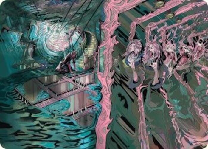 Mirror Room // Fractured Realm Art Card [Duskmourn: House of Horror Art Series] | Tabernacle Games