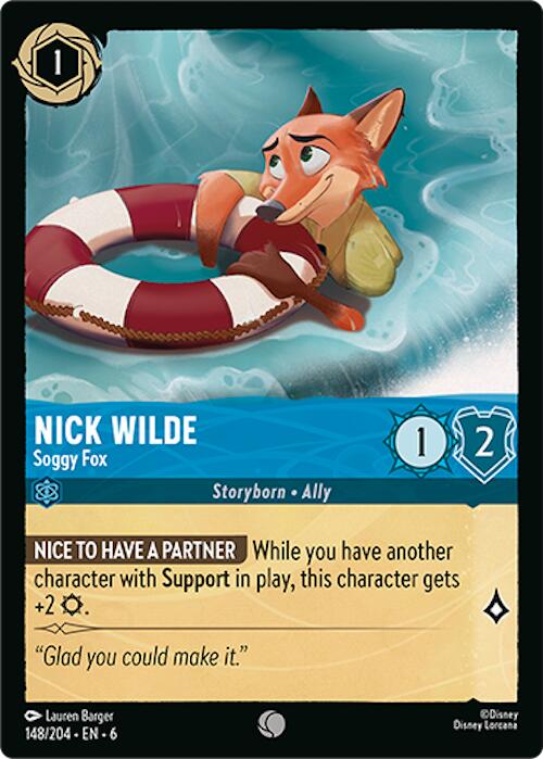 Nick Wilde - Soggy Fox (148/204) [Azurite Sea] | Tabernacle Games