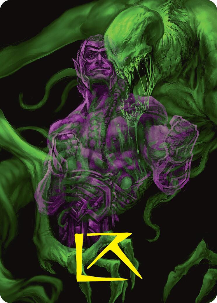 Tyvar, the Pummeler Art Card (Gold-Stamped Signature) [Duskmourn: House of Horror Art Series] | Tabernacle Games