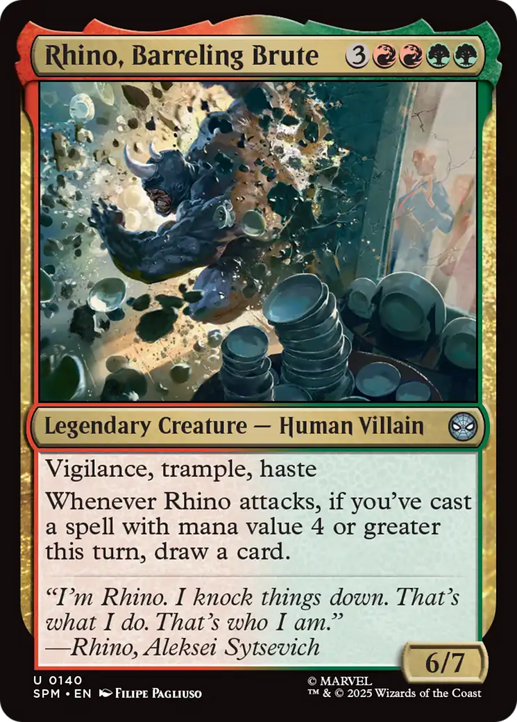 Rhino, Barreling Brute [Marvel's Spider-Man] | Tabernacle Games