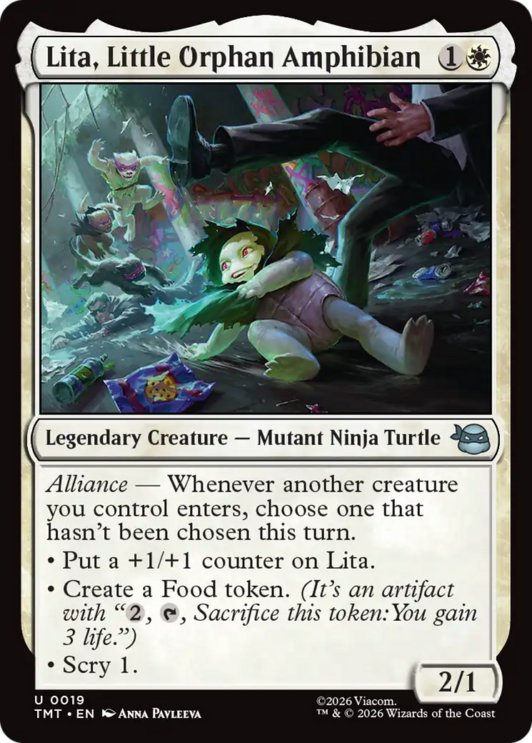 Lita, Little Orphan Amphibian [Teenage Mutant Ninja Turtles] | Tabernacle Games