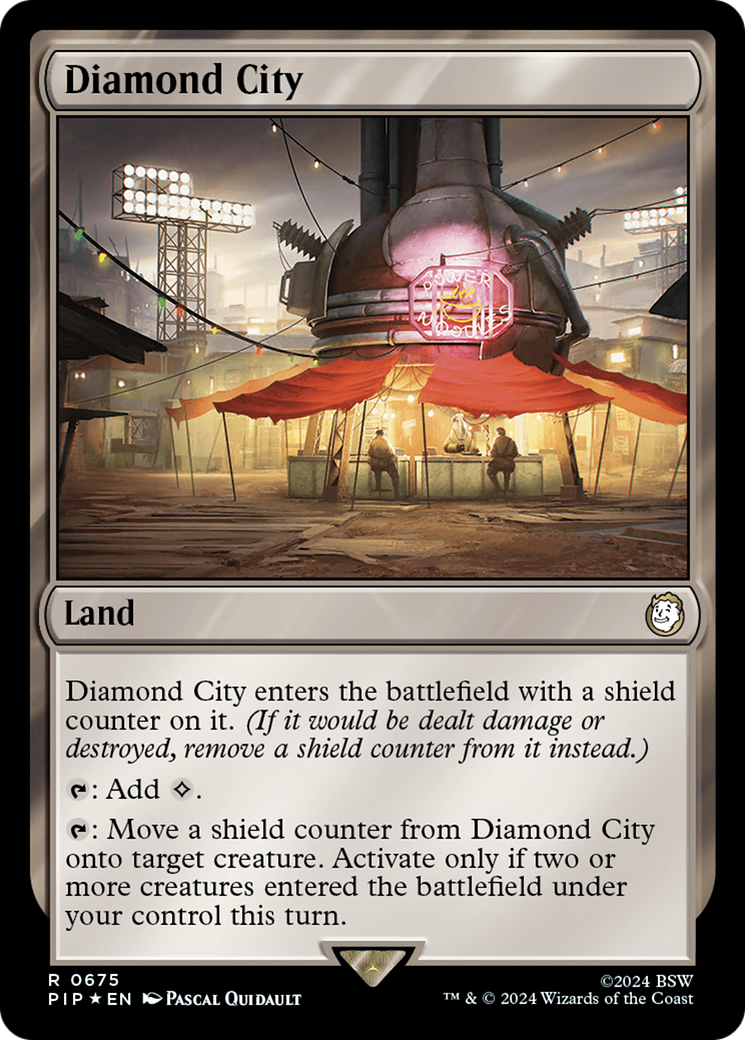 Diamond City (Surge Foil) [Fallout] | Tabernacle Games