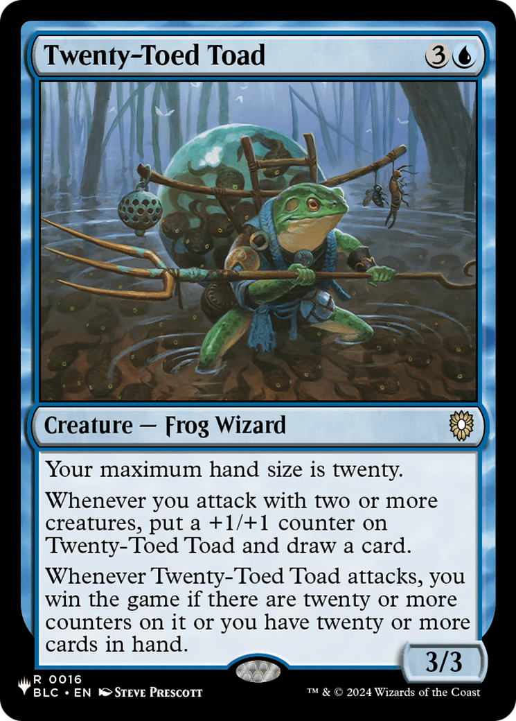 Twenty-Toed Toad [The List] | Tabernacle Games