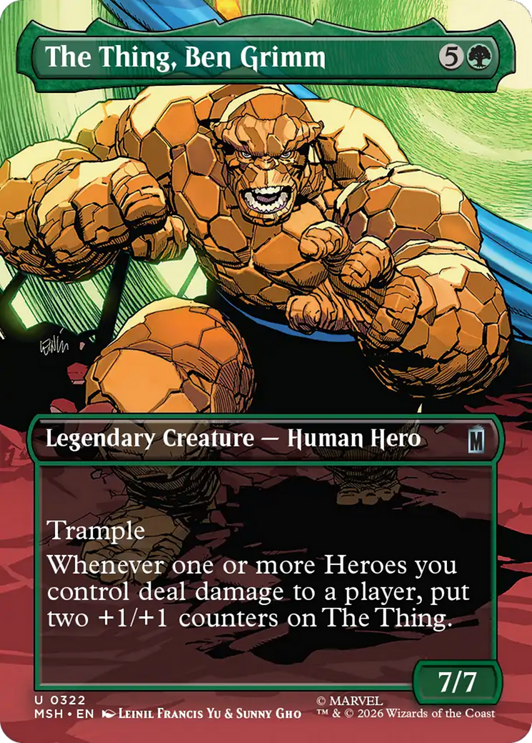 The Thing, Ben Grimm (Borderless) [Marvel Super Heroes] | Tabernacle Games
