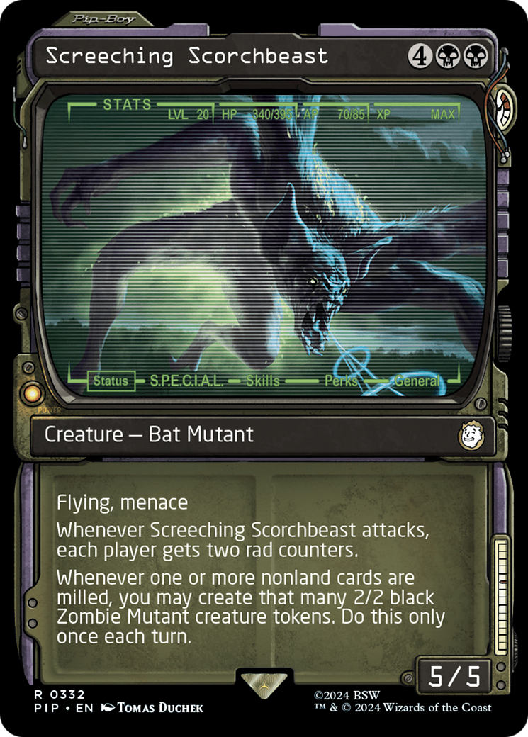 Screeching Scorchbeast (Showcase) [Fallout] | Tabernacle Games