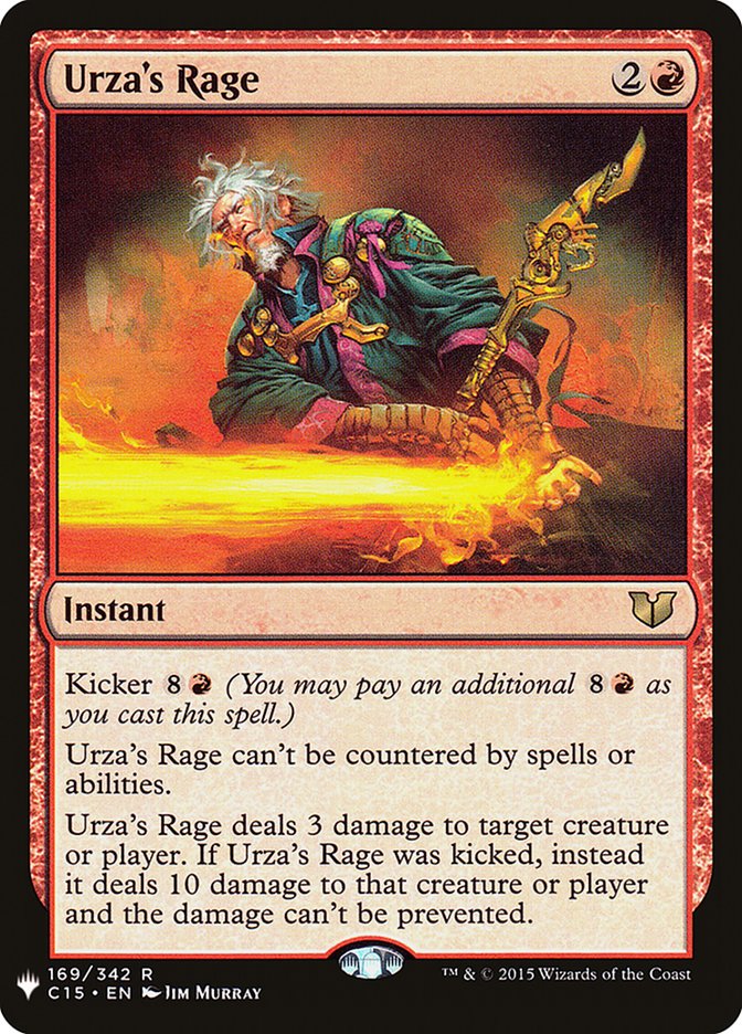 Urza's Rage [The List] | Tabernacle Games