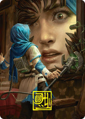Reality Is Mine to Control Art Card (Gold-Stamped Signature) [Duskmourn: House of Horror Art Series] | Tabernacle Games