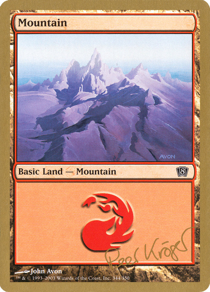Mountain (344) (Peer Kroger) [World Championship Decks 2003] | Tabernacle Games